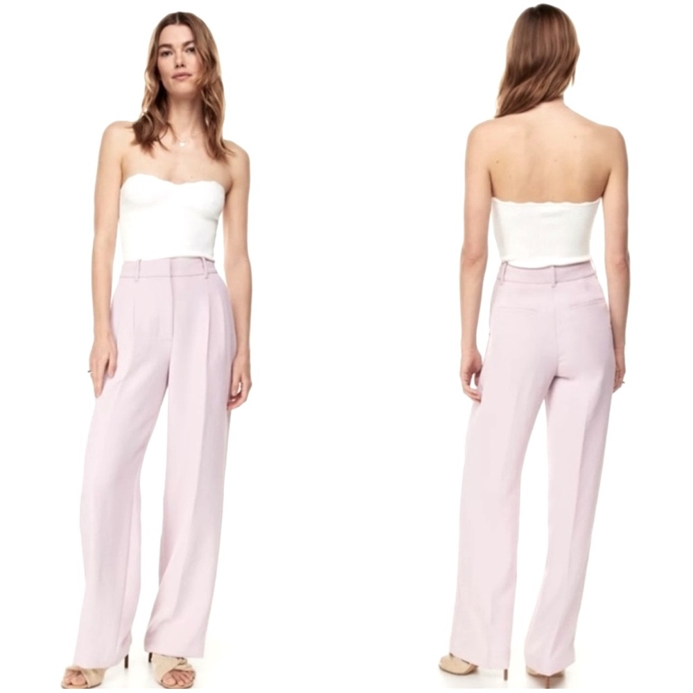 Wilfred The Effortless Pant – Lilac Mauve, High-Waist Wide Leg Trousers Size 00